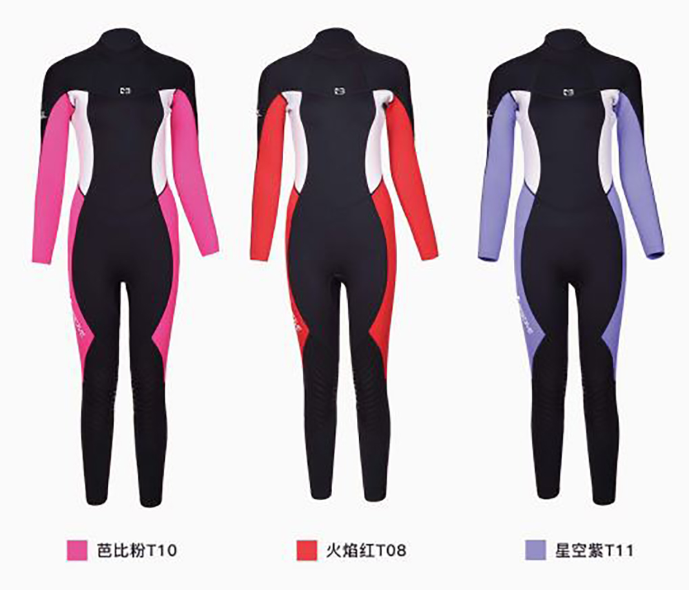 彩虹系列 3MM超彈長(zhǎng)款連體潛水衣 水肺濕衣 BESTDIVE潛水服